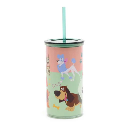 Disney Store Gobelet Avec Paille Chiens Disney -Disney 465022795035 2