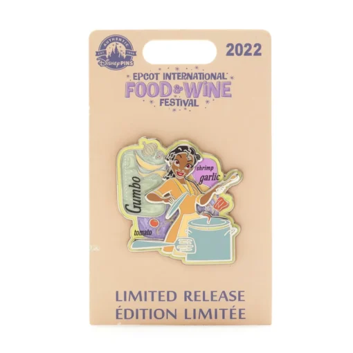 Walt Disney World Pin's Tiana, International Festival Of Food And Wine -Disney 466043108866 1