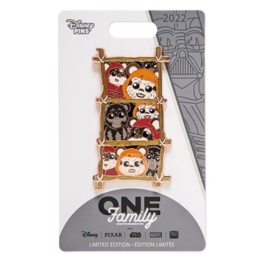 Disney One Family Pin's Ewoks "Dites Ouistiti !" En édition Limitée, Star Wars -Disney 466043290011 1