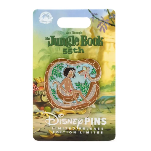 Disney Store Pin's Mowgli Et Kaa 55e anniversaire En édition Limitée, Le Livre De La Jungle -Disney 466043339048 1