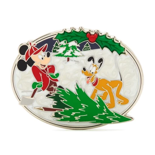 Disney Store Pin's Mickey Et Pluto En édition Limitée Pour Les Fêtes -Disney 466043339383