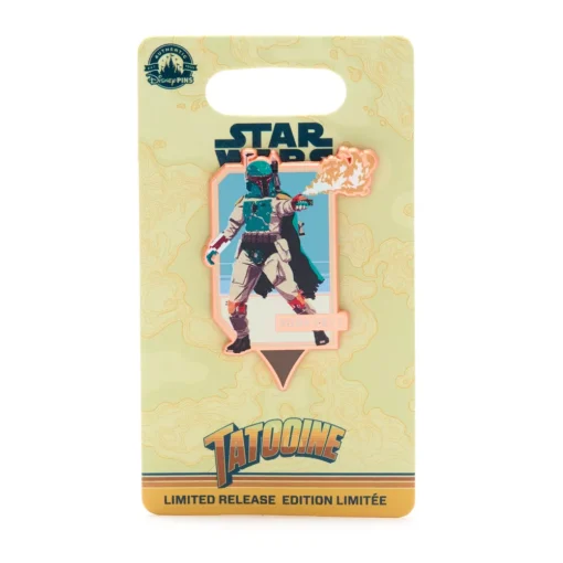 Disney Store Pin's Boba Fett Star Wars Planets Tatooine En édition Limitée -Disney 466043391909 1