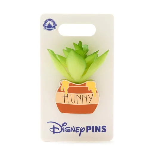 Disney Store Pin's Pot De Miel Avec Plante Artificielle, Winnie L'Ourson -Disney 466043579376 1