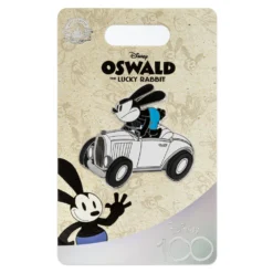 Pin's Oswald Le Lapin Chanceux En Voiture Disney100 -Disney 466043737936 1