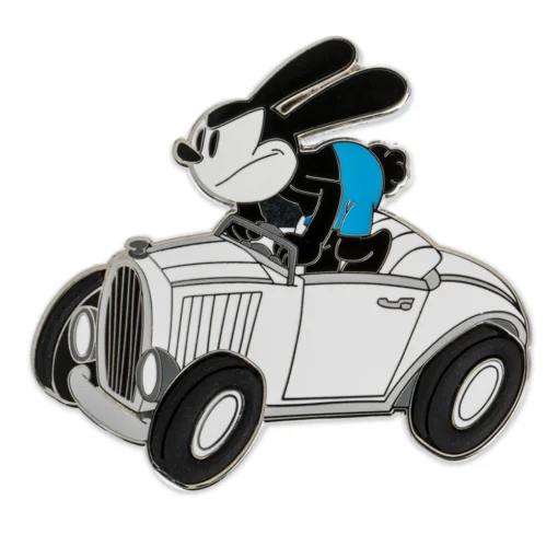 Pin's Oswald Le Lapin Chanceux En Voiture Disney100 -Disney 466043737936