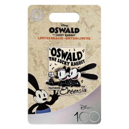 Pin's Oswald Le Lapin Chanceux Et Ortensia En édition Limitée Disney100 -Disney 466043738018 1