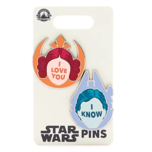 Disney Store Ensemble De Pin's Princesse Leia Et Han Solo, Star Wars -Disney 466043753769 3